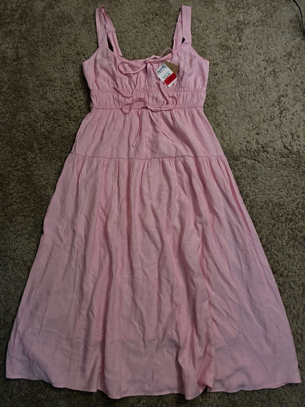 Blu Pepper Pink Tiered Cotton Sundress